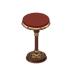 Red Velvet Stool