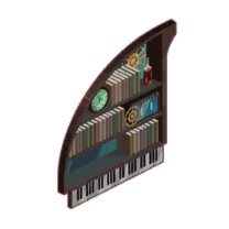 Piano Book Shelf